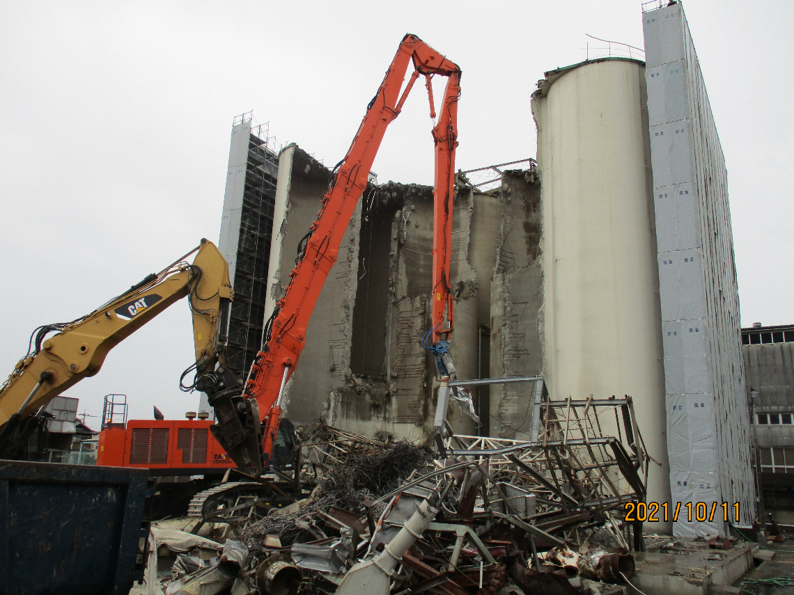 四国大川西 カントリーエレベーター解体工事